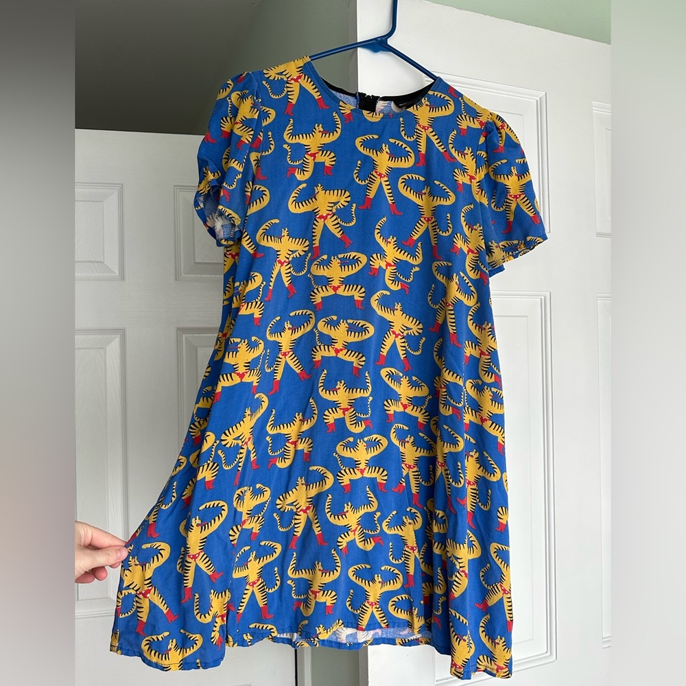 Nooworks Tiger man Molly dress size L GUC